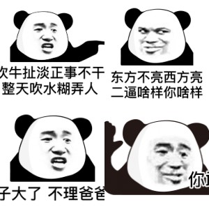 熊猫头实用斗图表情包