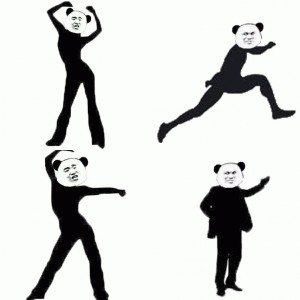 沙雕熊猫头健身系列