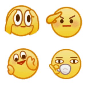 小尺寸小黄脸 emoji 小表情 ​