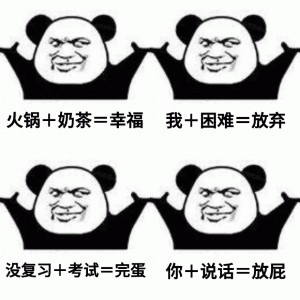 熊猫头加法表情包