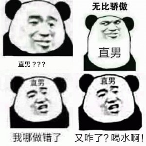 熊猫头直男表情包系列