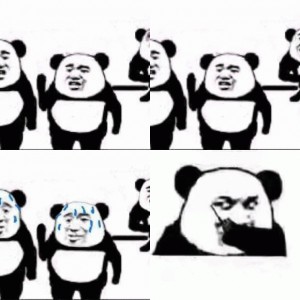 一组熊猫头表情包原图