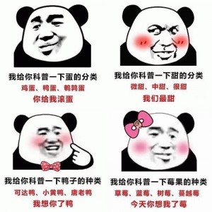 熊猫头土味儿情话表情包 ​