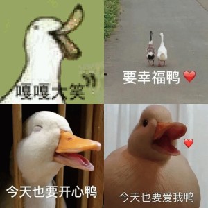 鸭鸭表情包：被现实鸭垮