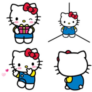 可爱又好用的HelloKitty动态表情包 可爱的Hello Kitty双手托脸,脸颊泛红尽显娇羞表情包图片gif动图 - 求表情网,斗图从此不求人!