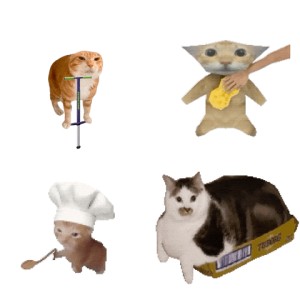 猫meme动态表情包|九九成，稀罕物儿～ 浅色猫咪近脸“嗅nnn”，呆萌嗅探模样表情包图片gif动图 - 求表情网,斗图从此不求人!