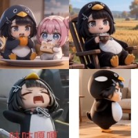 动漫角色低头,配文“你是凑企鹅”的表情包 凑企鹅高松灯图片动图gif动态表情包合集(34张)表情包图片gif动图 - 求表情网,斗图从此不求人!