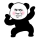 超大霸屏熊猫头GIF 动图表情包
