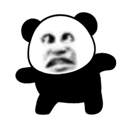 超大霸屏熊猫头表情包