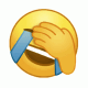 Emoji捂脸哭笑不得