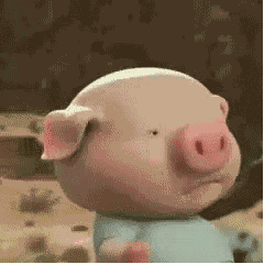 小猪反向跑GIF