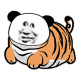 老虎熊猫头表情包
