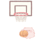 小粉猪打篮球 GIF