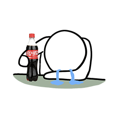 喝可口可乐痛哭