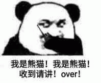 我是熊猫！我是熊猫！收到请讲！over！（熊猫人教皇 - 对讲机）