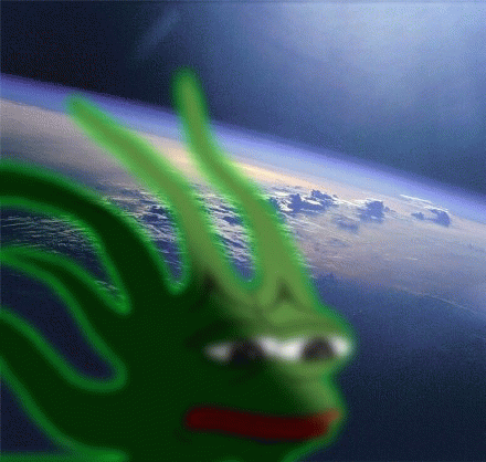 当外星人 绿色神秘生物现身太空,表情滑稽令人捧腹表情包图片gif动图 - 求表情网,斗图从此不求人!