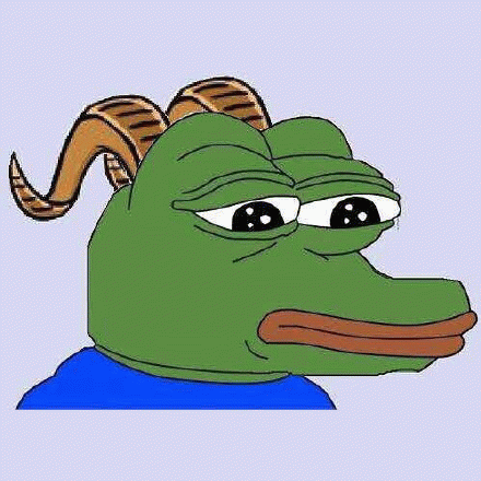 山羊goat 搞怪青蛙头长羊角,表情冷漠尽显滑稽可爱表情包图片gif动图 - 求表情网,斗图从此不求人!
