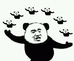 一堆熊猫头