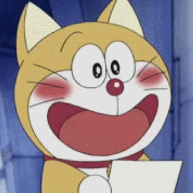 可爱卡通猫咪开心看信件