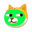 狗头绿色面具表情包