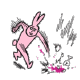 粉红兔子 粉红兔子生气摔东西