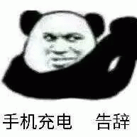 熊猫人 手机充电告辞