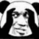 黑脸熊猫捂眼睛偷窥