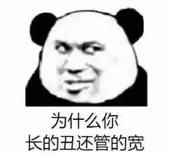 黑脸熊猫头像