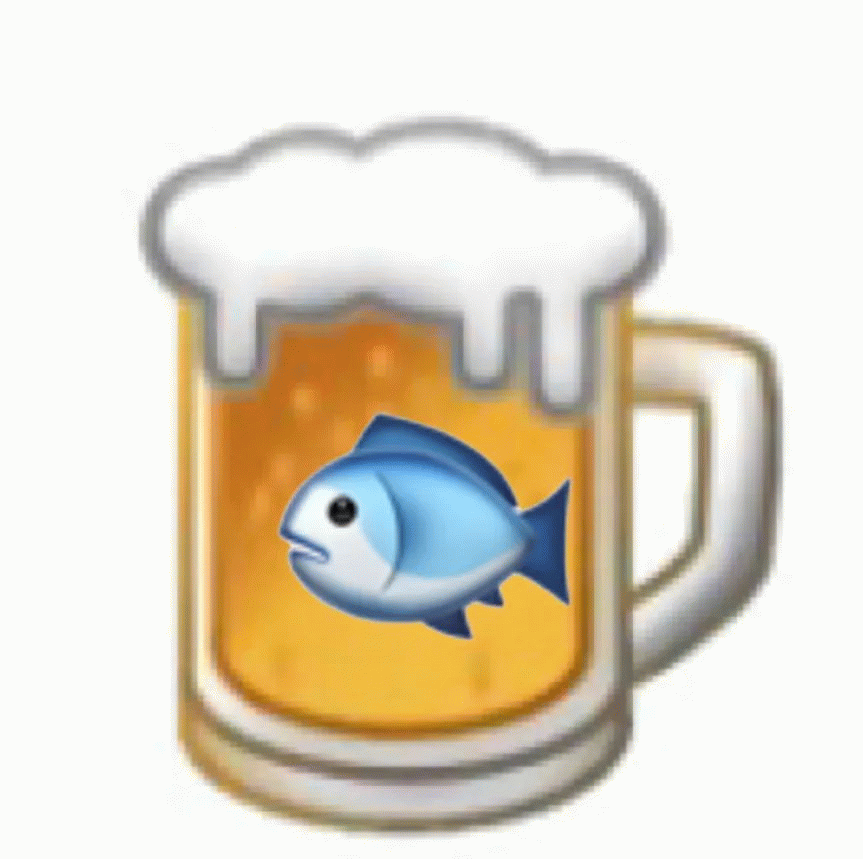 鱼在啤酒里面表情包