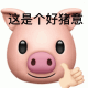 emoji猪头微笑竖大拇指：这是个好猪意