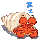 蟹老板 螃蟹 蟹老板舒服的趴着睡觉