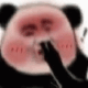 熊猫头脸红捂鼻子