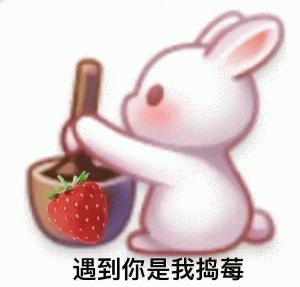 小兔子捣草莓  遇到你是我捣莓