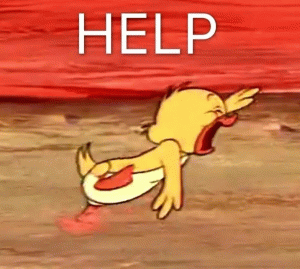 小黄鸭大笑 HELP表情包图片gif动图 - 求表情网,斗图从此不求人!