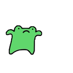 绿色小青蛙激动的跳来跳去