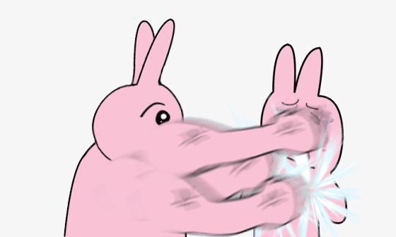 粉色兔子打人
