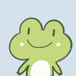 可爱绿色小青蛙可爱乖巧微笑