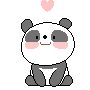 可爱熊猫开心摇晃