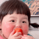 小女孩吃水果表情包