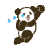 动画熊猫流泪奔跑