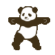 动画熊猫激动跳舞