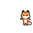 可爱小狐狸开心跳跃