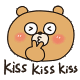 小熊Kiss kiss kiss表情包