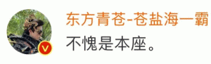 东方青苍-苍盐海一霸 不愧是本座。尊上语录