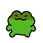 小青蛙脸一沉生气可爱绿色小青蛙表情包