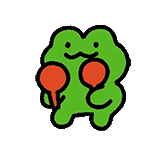 小青蛙摇小锤子可爱绿色小青蛙表情包