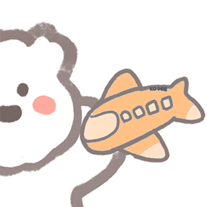超可爱的小白熊  玩飞机