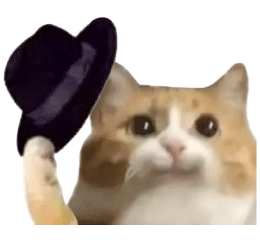 绅士小狗脱帽 可爱猫咪优雅举帽，俏皮模样萌翻众人表情包图片gif动图 - 求表情网,斗图从此不求人!