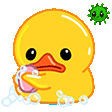 小黄鸭洗澡