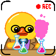 小黄鸭做化学实验